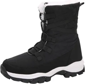 Womens Boots 2024 Winter Warm Snow Boots Ladies Casual Fashion Booties Ankle Boots Womens Mid Calf Boots