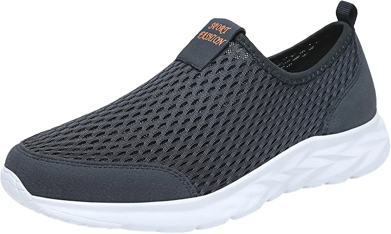Womens Slip on Walking Shoes Non Slip Casual Running Sneakers Lightweight Flat Bottom Breathable Sports Shoes