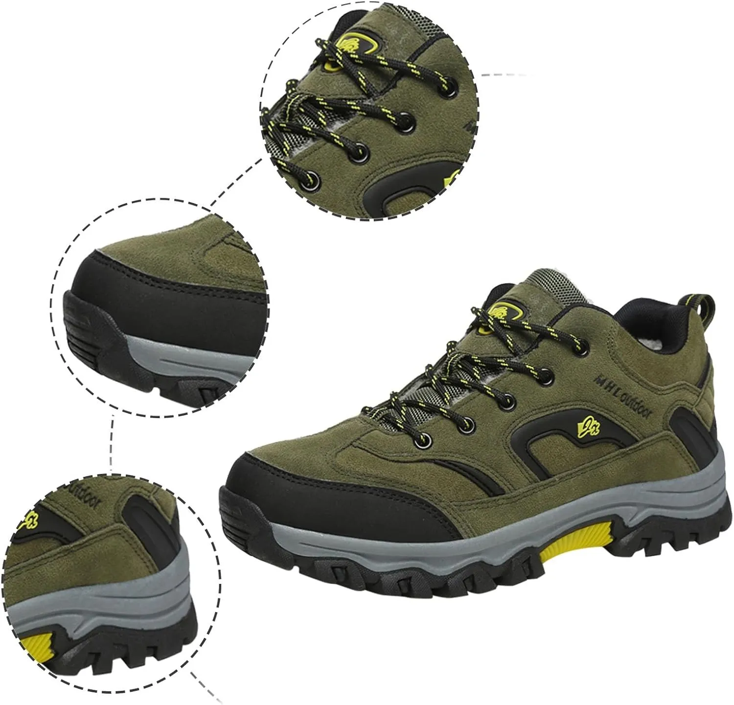 Womens Snow Boots Waterproof Furry Lined Warm Winter Boots Lace Up Cold-Weather Non-Slip Ankle Boots Slip on Athletic Ladies Hiking Walking Shoes Sneakers