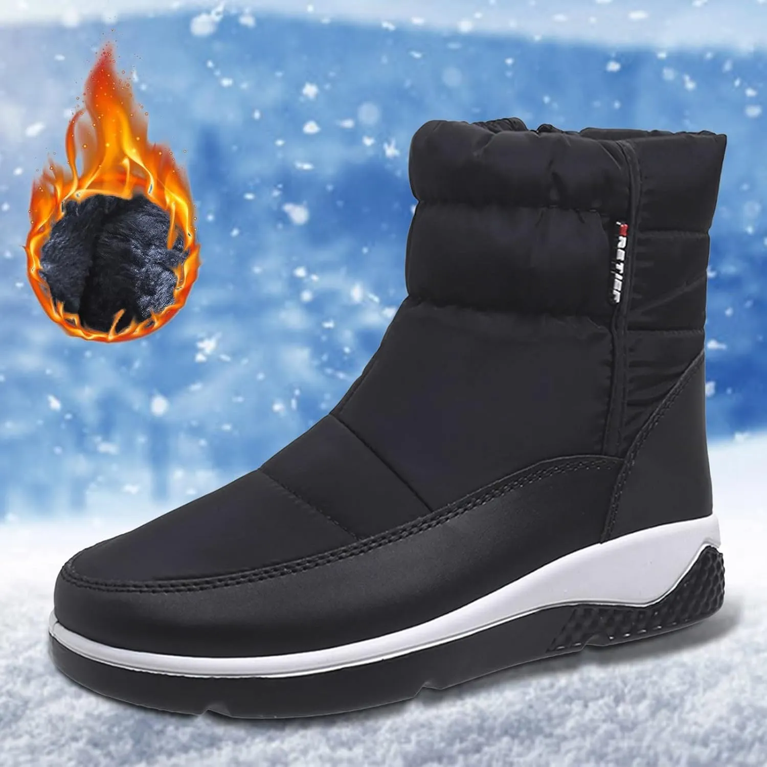 Womens Snow Boots Waterproof Insulated Fur Boots Insulated Insulated Boots Platform Trekking Trail Climbing Shoes Duck Boots