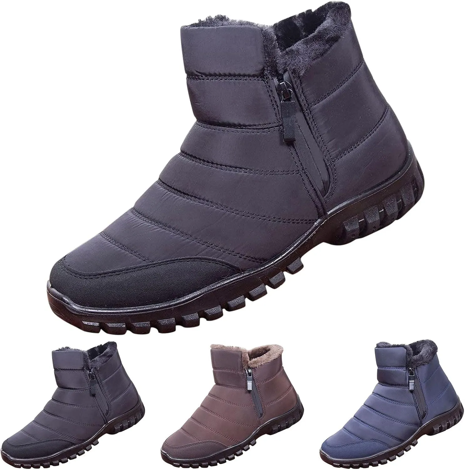 Womens Snow Boots Wide Calf Women's Size 8 Waterproof Snow Boots Women's Winter Shoes Warm Winter Boots Women Women Winter Boot of The Day