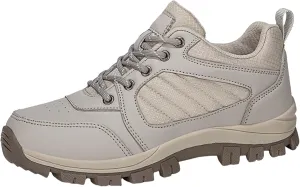 Women's Waterproof Hiking Shoes with Arch Support Lace Up Lightweight Breathable Walking Shoes for Outdoor Climbing Non Slip Casual Sneakers
