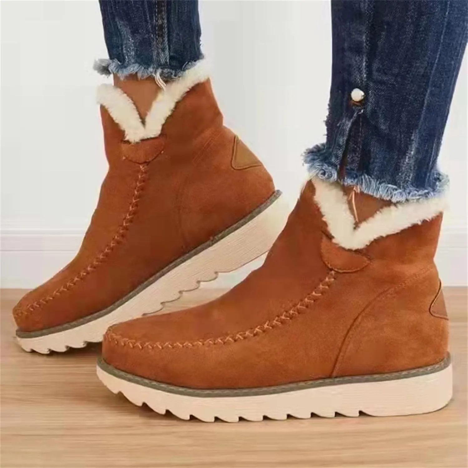 Womens Winter House Shoes with Arch Support Cute Boots for Girls Black Fluffy Boots Fuzzy Boots Womens Womens Snow Boots Size 10 White Early Prime of Day Deals